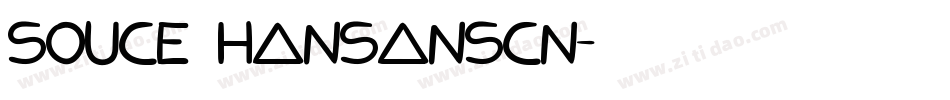 Souce HanSansCN字体转换